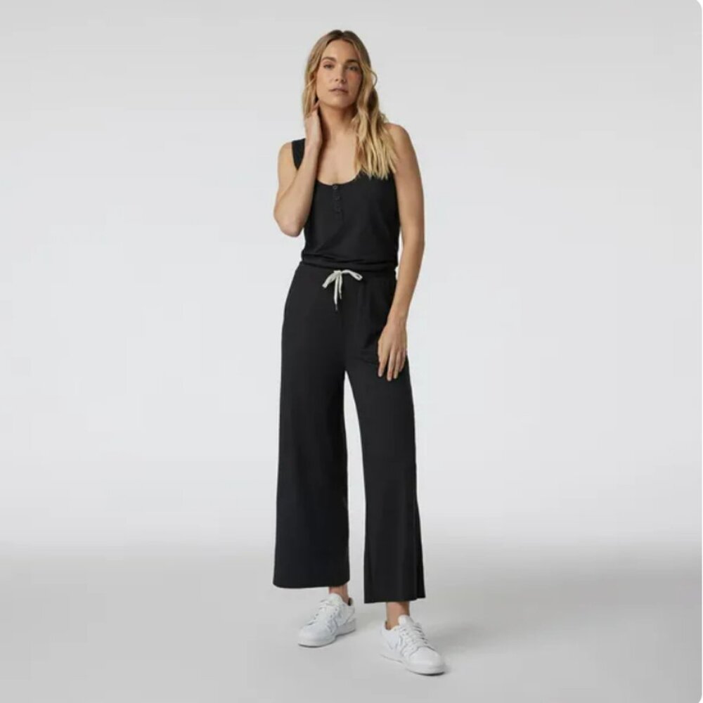 Vuori Women's Falls Jumpsuit Black Heather Size Small